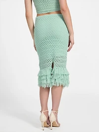 Eco Luca Fringe Hem Skirt