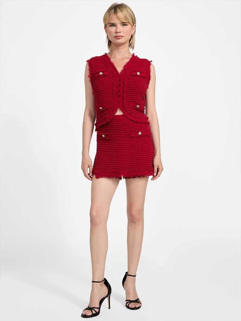 Eco Malina Ottoman Bouclé Skort