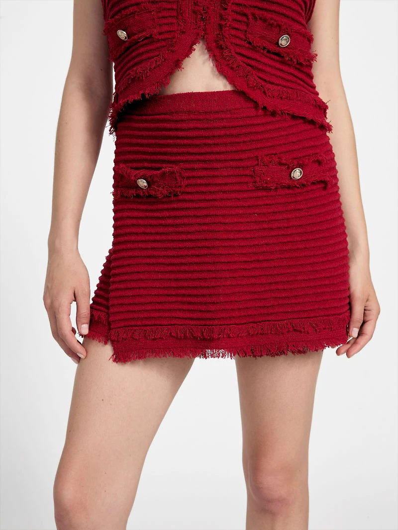 Eco Malina Ottoman Bouclé Skort