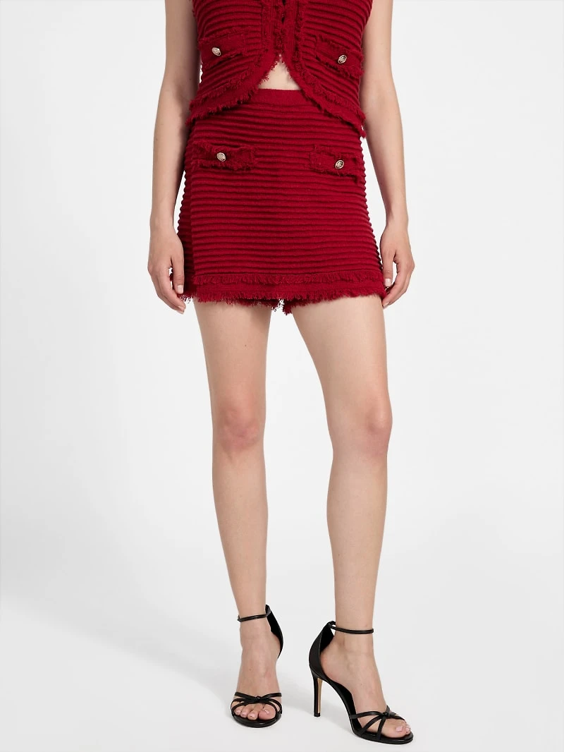 Eco Malina Ottoman Bouclé Skort