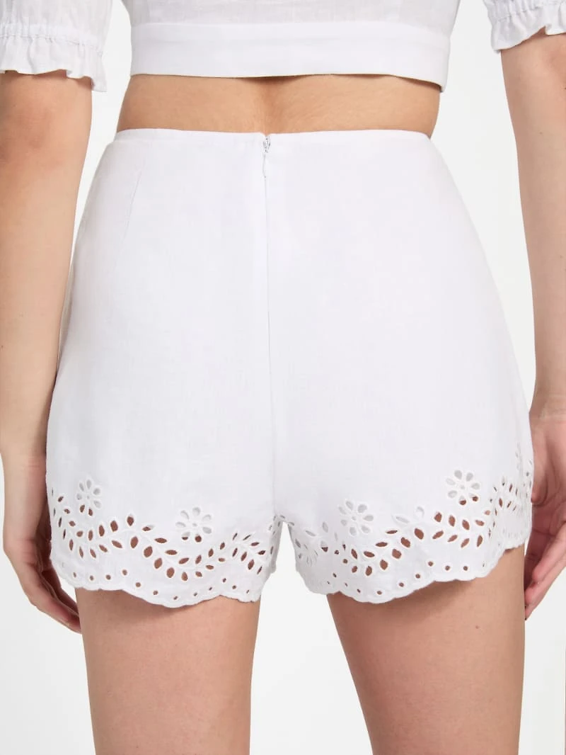 Eco Dessa Linen Embroidered Shorts