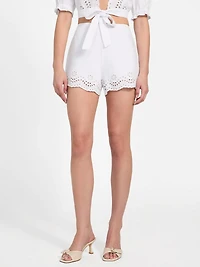 Eco Dessa Linen Embroidered Shorts