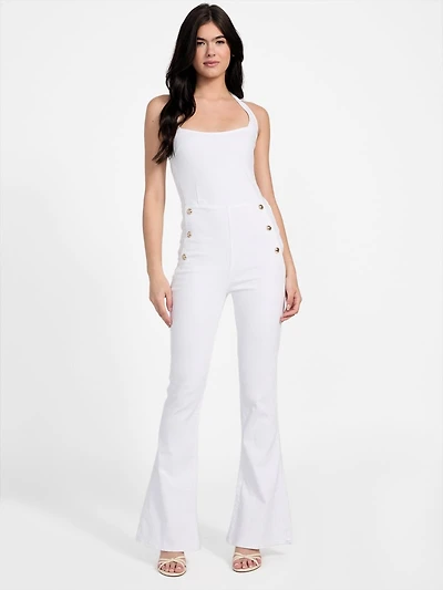 Eco Blair Halter Denim Jumpsuit