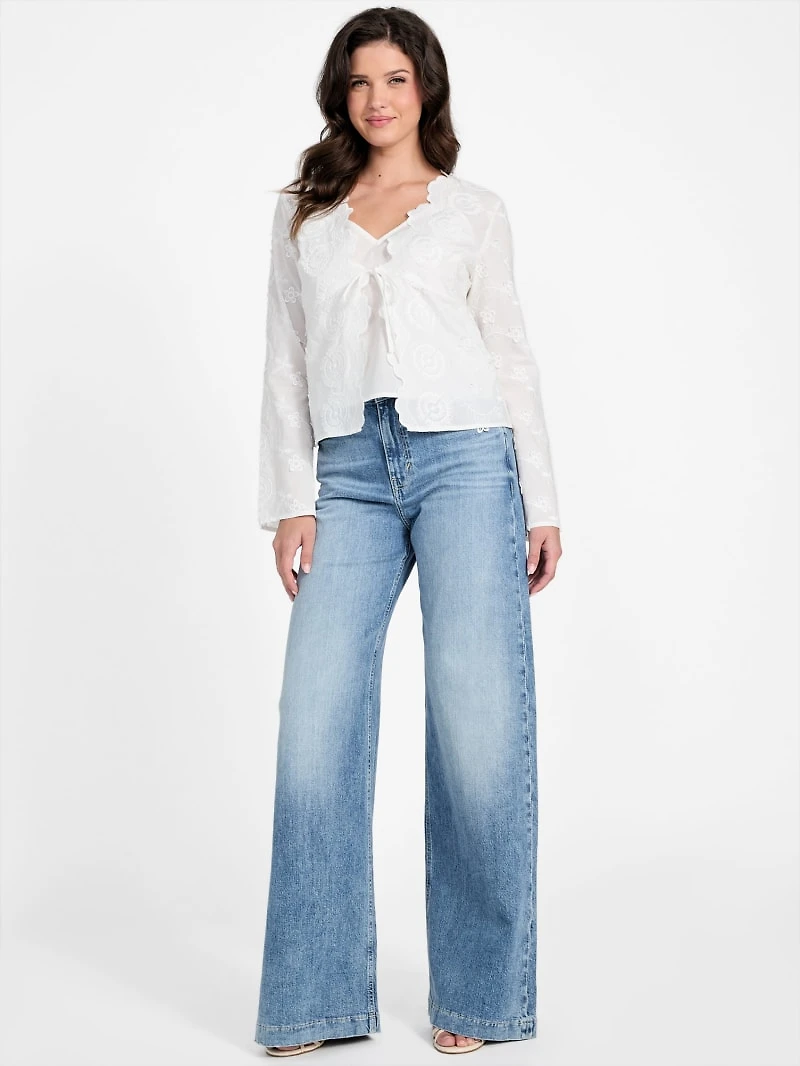 Aida Embroidered Top