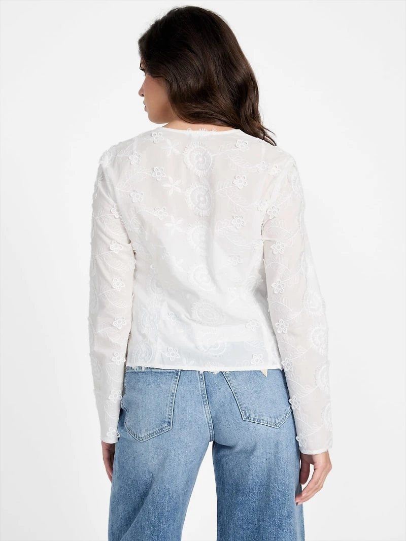 Aida Embroidered Top