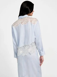 Evie Lace Denim Top