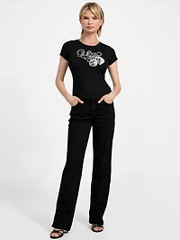 Eco Strawberry Logo Rhinestone Tee