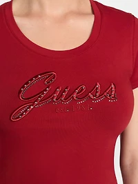Eco Embroidered Script Logo Tee