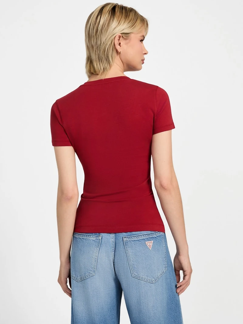 Eco Embroidered Script Logo Tee