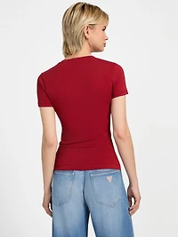 Eco Embroidered Script Logo Tee