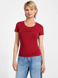 Eco Embroidered Script Logo Tee