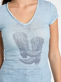 Bling V-Neck Tee