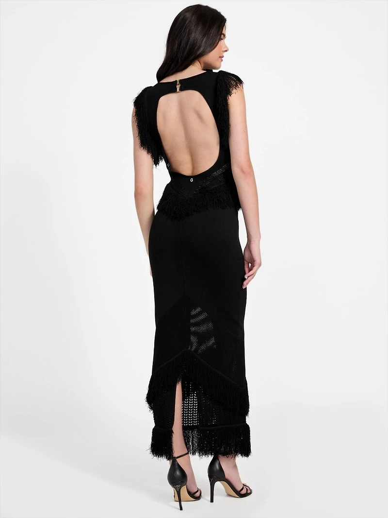 Eco Luisa Fringe Maxi Dress