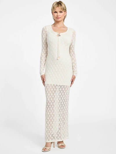 Alba Pointelle Maxi Dress