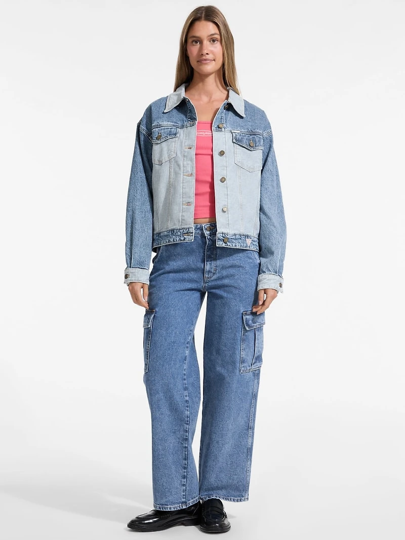 Oversized Denim Trucker Jacket