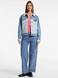 Oversized Denim Trucker Jacket
