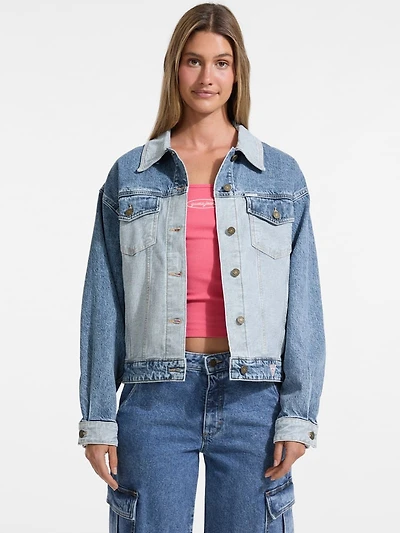 Oversized Denim Trucker Jacket