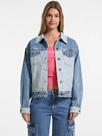 Oversized Denim Trucker Jacket