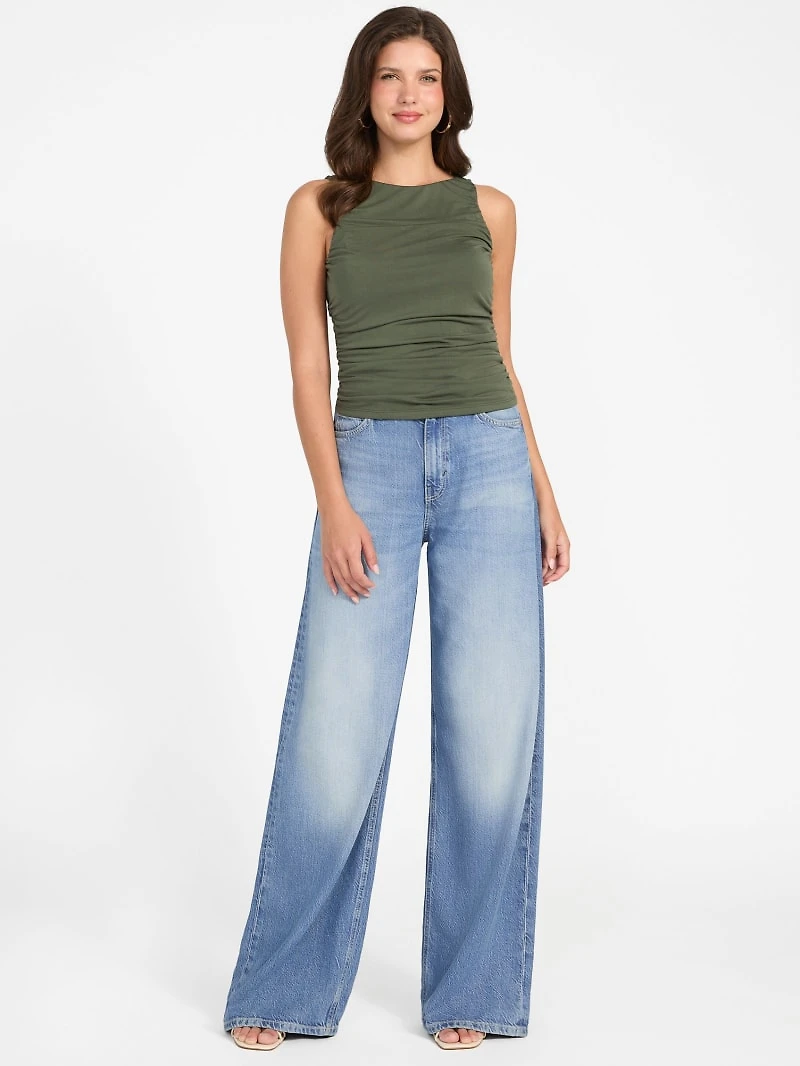 Eco Shirred Ciena Tank Top