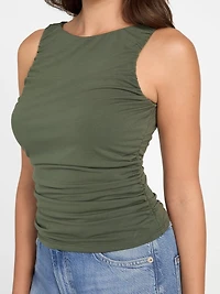 Eco Shirred Ciena Tank Top