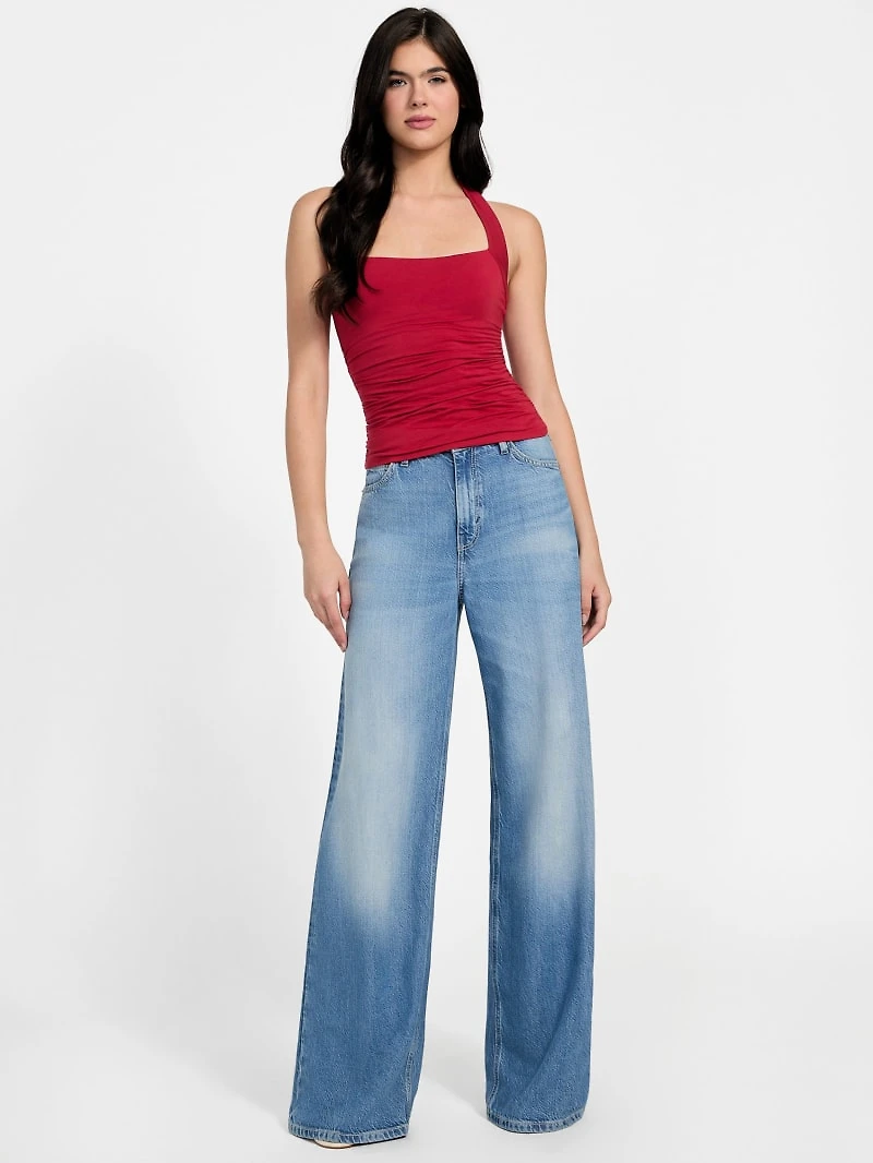 Eco Nora Halter Shirred Tank