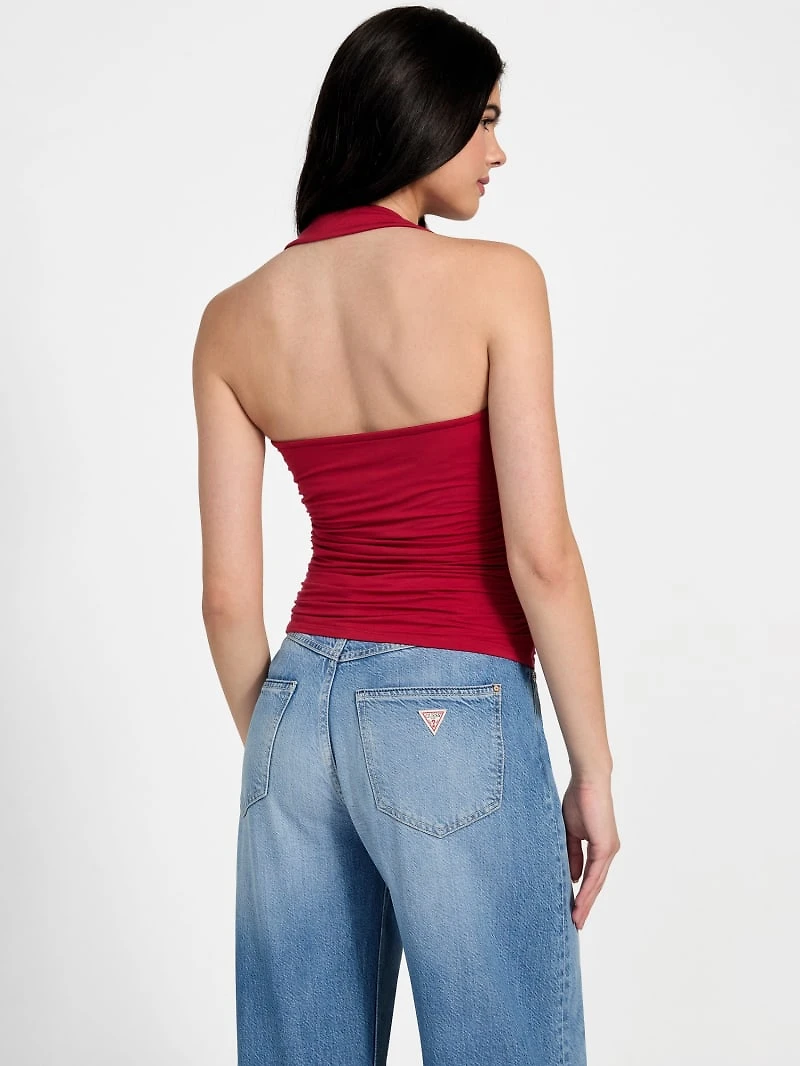 Eco Nora Halter Shirred Tank