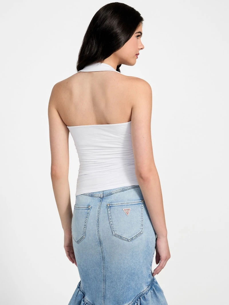 Eco Nora Halter Shirred Tank