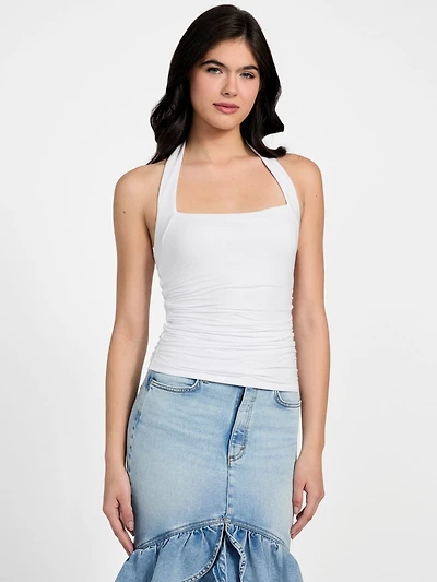 Eco Nora Halter Shirred Tank