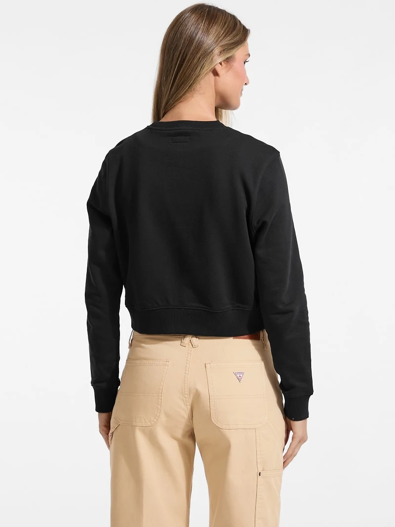 Flower Logo Cropped Sweatshirt