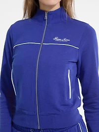 Embroidered Active Zip Sweatshirt