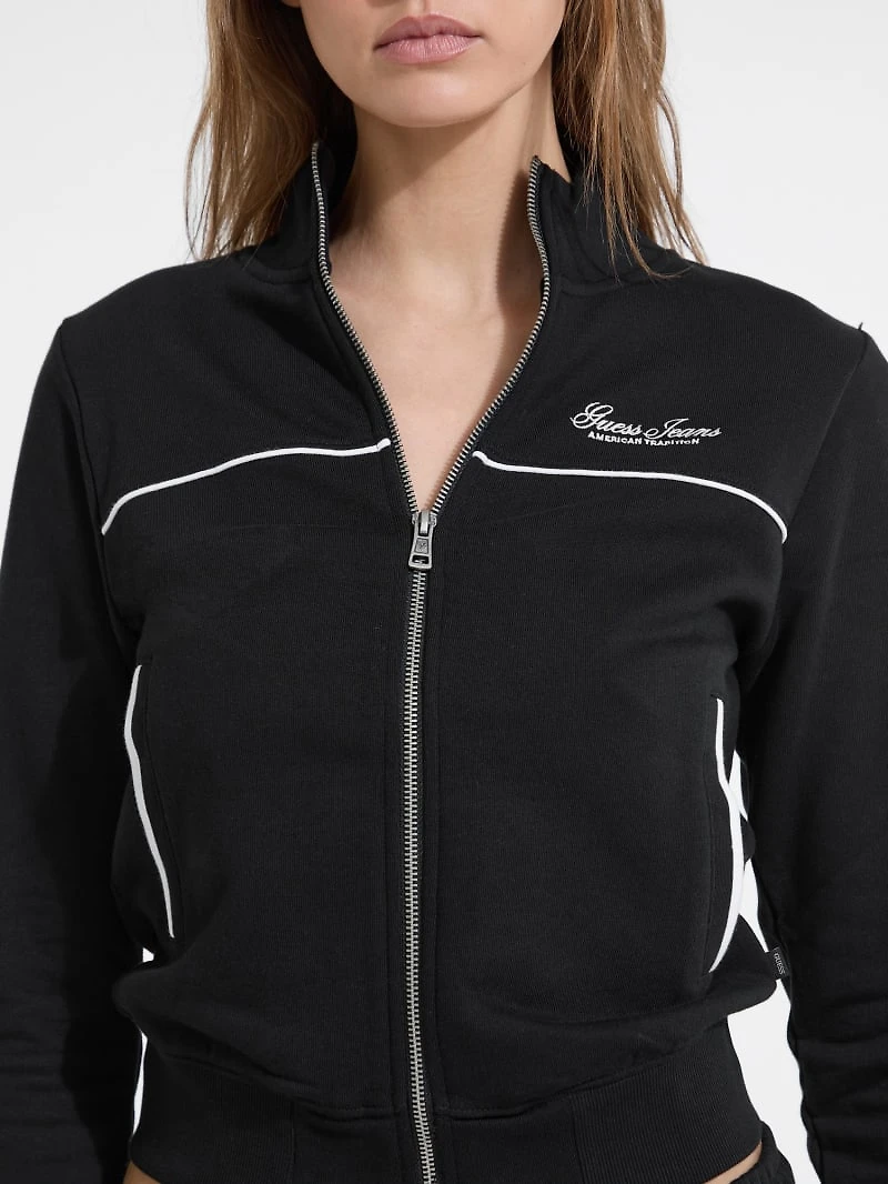 Embroidered Active Zip Sweatshirt
