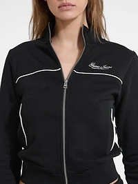 Embroidered Active Zip Sweatshirt