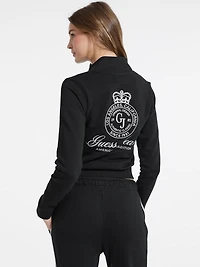 Embroidered Active Zip Sweatshirt