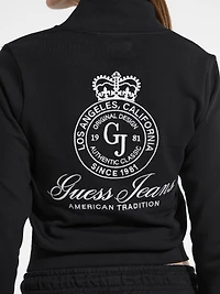 Embroidered Active Zip Sweatshirt