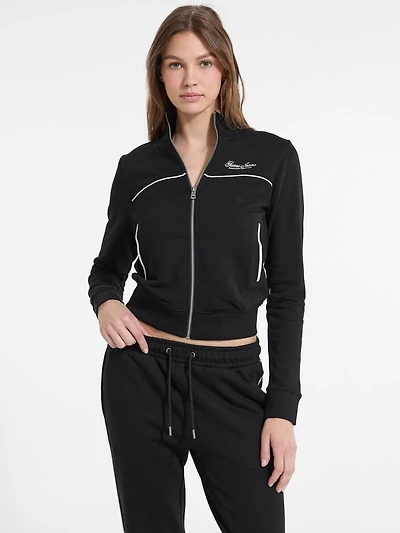 Embroidered Active Zip Sweatshirt