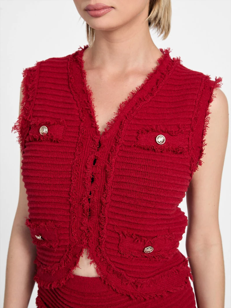 Eco Malina Bouclé Ottoman Vest
