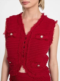 Eco Malina Bouclé Ottoman Vest