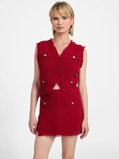 Eco Malina Bouclé Ottoman Vest