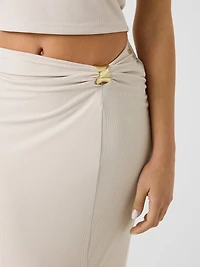 Draped pencil skirt