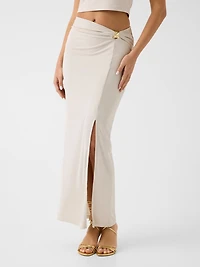 Draped pencil skirt