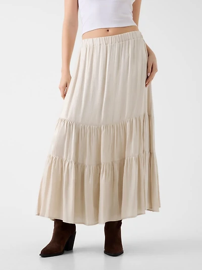 Pleated maxi skirt