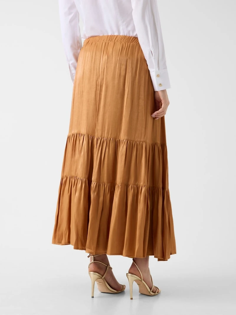 Pleated maxi skirt