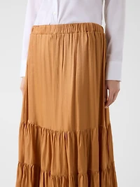 Pleated maxi skirt