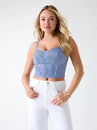 Striped crop top
