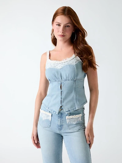 Denim bustier