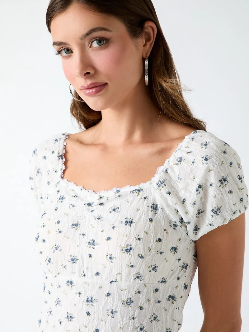 Floral print blouse