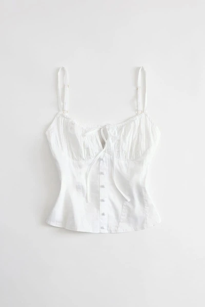 Buttoned corset top