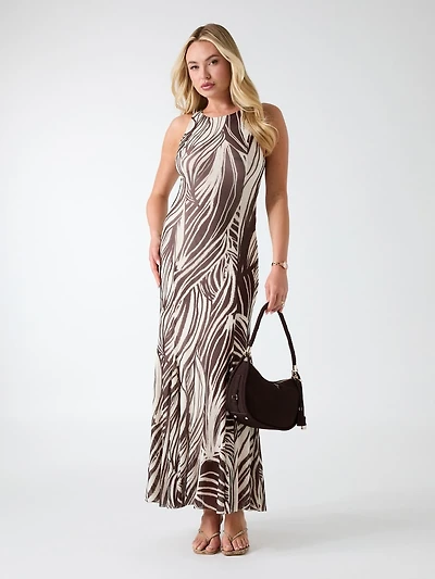 Mesh maxi dress