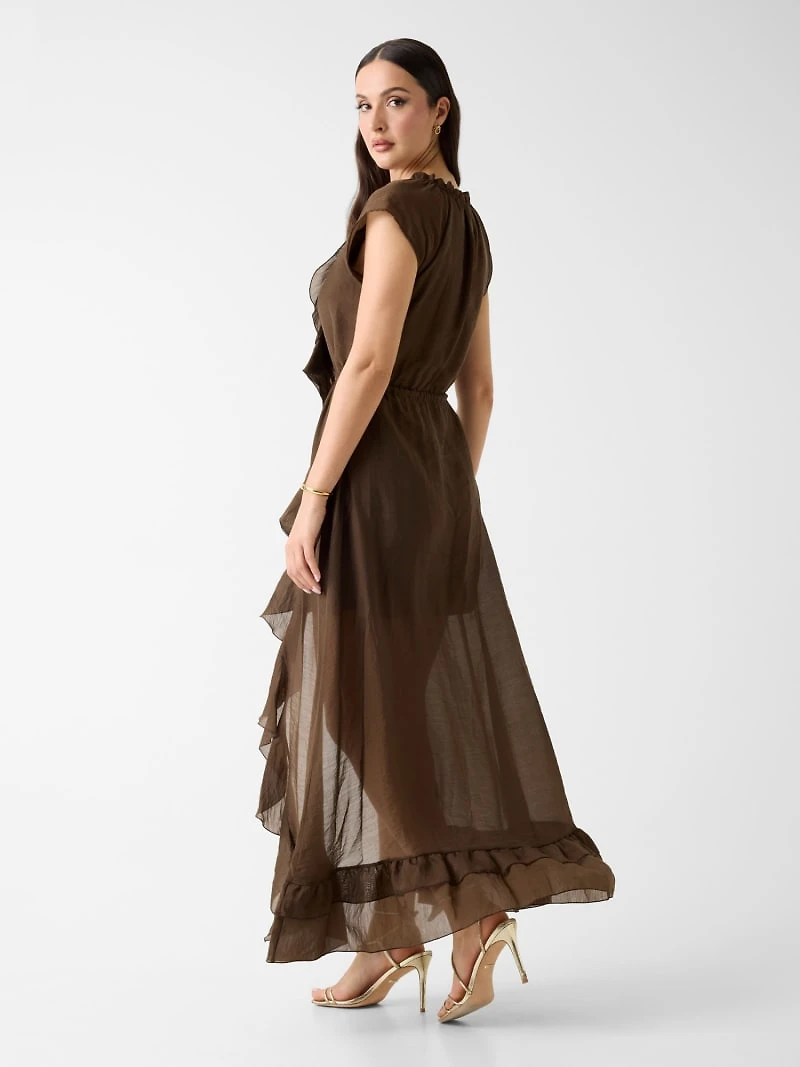 Ruffled long dress
