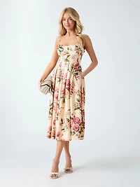 Floral print maxi dress